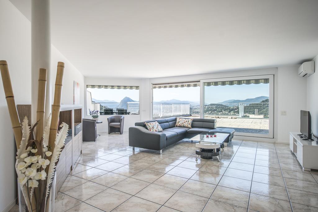 Centro Cadro Panoramica Aparthotel Lugano Bagian luar foto